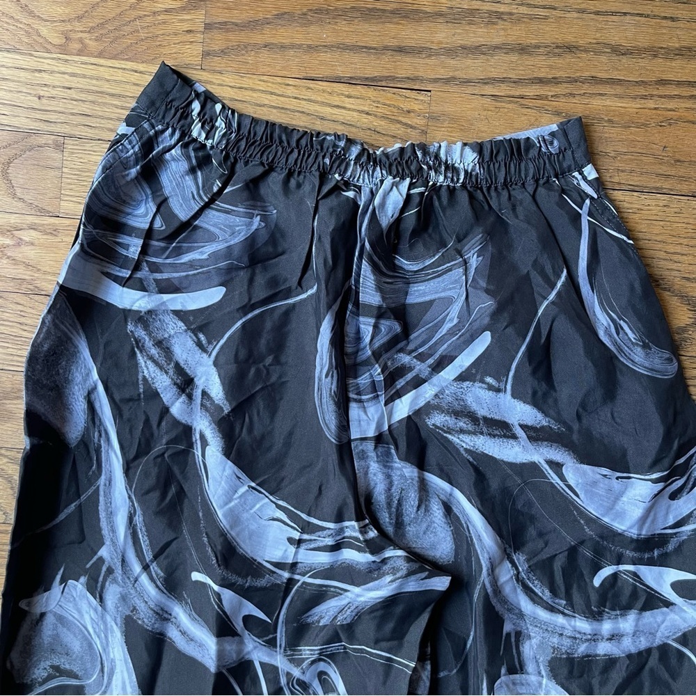 NEW Athleta Calm Cool Pant Black White Wide Leg Size Small NWOT - Picture 5 of 5